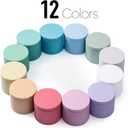 MeiGlow Empty Candle Tins for Making Candles, 24 Pack(12 Colors) 8 oz with Lids, Cotton Wicks, Wick Stickers, Holders, Labels, Pink Ribbon and Transparent Bags (8 oz)
