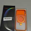 TORRAS for iPhone 17 Pro Max Case with Stand, Camera Control Button, Fit for MagSafe, Military Grade Protection, Translucent Slim Soft Edge Case for iPhone 17 Pro Max 6.9", Orange