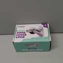 Door Lever Locks (4 Pack) - Prevents Toddlers from Opening Doors - Durable ABS with 3M Adhesive - Easy One-Hand Operation for Adults, No Tools Needed (White)