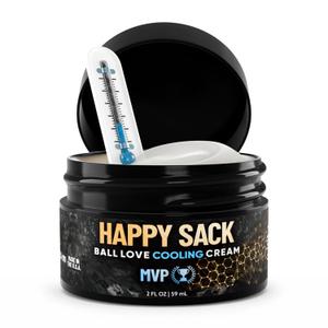 Derm Dude Happy Sack Ball Deodorant for Men – Anti-Chafing Groin Cream for Sweat, Odor & Chafing – Aluminum-Free Men’s Body Deodorant with Cooling, Non-Greasy Formula – MVP Scent, 2oz