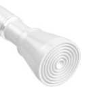 White Shower Curtain Rod 45 to 77 Inch,Shower Rods for Bathroom,Spring Tension Curtain Rod No Drilling for Windows Doors Closet Kitchen Wardrobe