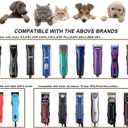 2PCS 30W Wide Blades for Dog Grooming Blades Compatible with Andis Dog Clippers,Stainless Steel Dog Clipper Blades Compatible with Oster A5,Wahl km10 for Animal Dog,Cat,Horse,Black
