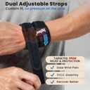 2-Pack TFCC Wrist Brace Support for Ulnar Pain, Carpal Tunnel & Tendinitis Relief, Dual Adjustable Straps Wrist Wrap, Breathable Comfortable Wrist Brace for Sports, Work & Daily Use (Black)