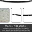 Gloss Black ABS Trunk Garnish for Tesla Model S 2016-2022 Exterior