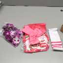 Girls Cheerleader Costume Outfit Set Fancy Dress for Halloween Party Birthday, Pink, Size 9-10Y