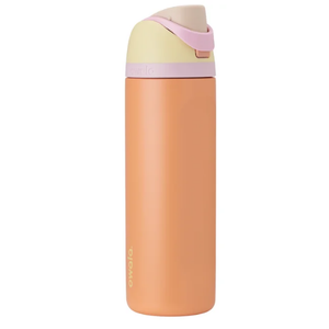 Owala FreeSip Stainless Steel Water Bottle, 24oz, Flamango Salmon
