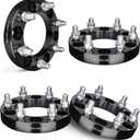 EVIL ENERGY 6x5.5 Wheel Spacers 1 inch Compatible with Chevy 1999-2022 Silverado 1500, 6x139.7 mm 6 Lugs 108mm Hub Bore M14x1.5 Studs Black, Not Hubcentric