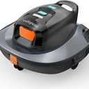 Vidapool Robotic Pool Vacuum Cleaner,Portable Swimming Pool Vacuum Self-Parking Technology with LED Indicator,Ideal for Above Ground/Flat Pools up to 860 Sq.Ft,Lasts 90 Mins-Grey