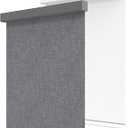 GENIMO 100% Blackout Blinds for Indoor Windows, Cordless Window Shades, Jacquard Thermal Insulated, UV Protection Fabric, Window Blinds for Home, Bedroom, Office, Easy to Install, Grey, 27" W X 72" H