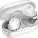 TOZO A1 Wireless Earbuds Bluetooth 5.3 Light Weight in Ear IPX5 Waterproof Headphones 2 Mic for AI Calls, Immersive Premium Sound Bass Headset with Charging Case, 32 Presets EQ Customization via App (Small, Matte White)