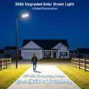 Deepn 15000W Solar Street Lights Outdoor, Super Bright Commercial Solar Lights Outdoor for Yard, IP67 Waterproof LED Security Flood Light with Motion Sensor & Remote Control for Parking Lot, 1 Pack, 33.31 x 13.66 x 10.56 inches