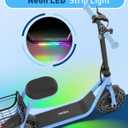 Hiboy Q2 Lite Electric Scooter with Seat for Kids Ages 410, LED Lights, UL Certified, 9.3 MPH, 100W Motor, Easy Control, Blue