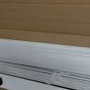 Cordless Faux Wood Blinds 26" W x 48" H, 2 Inch Slat Horizontal Windows Blinds with Crown Valance, Room Darkening Blinds, White Blinds for Home Interiors.