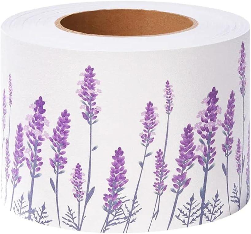 Peel and Stick Wallpaper Borders Wall Borders Window Trim Molding Mirror Frame Kit Wall Panel Bulletin Board Borders Purple Lavender 10 X 500cm