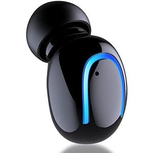 MALIHOO Mini Bluetooth Single Earbud Small Wireless Invisible Headphones，Single Earphone with 6 Hour Playtime for iPhone and Android Smart Phones PC TV Audiobook