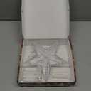 Christmas Tree Topper Star Warm White Light Christmas Tree Decor for Christmas Holiday Home Fit for General Size Xmas Tree, 8.7 Inch