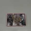 Mesovor 4 Pack Silicone Flexible Hair Claw Clips, Nonslip Large Bendable Claw Clip | Soft Hair Grip Hairclips for Thin and Thick (Black, Coffee)