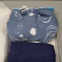 ZIGJOY Sleep Sack Swaddle 1.0 Tog Baby Wearable Blanket 100% Cotton Baby Swaddle Blanket for Newborns 6-12 Months Space&Blue