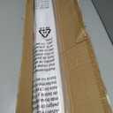 UNISHADES no Drill Cordless Roman Shades for Windows, 45" W 64" H - Light Filtering - Linen - White