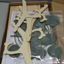 Wooden Baby Shower Crate Closet with 6 Hangers, Baby Storage Crate with Handle, Wood Basket for Baby Shower Gifts, Wooden Shower Party Crate Closet, Baby Shower Wooden Basket