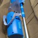 Cordless Pool Vacuum with Telescopic Pole, 26.5 gallons/min Powerful Suction, Handheld Rechargeable Swimming Pool Cleaner with 1H Running Time, Pool Vacuum for Above/In Ground Pools, Spas, Hot Tubs