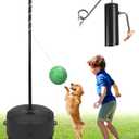 GADFISH Heavy Duty Tetherball Set with Ball and Rope, Adjustable Height Tether Ball Poles - Two usage methods, Portable Tetherball Kit for Indoor & Outdoor, Playground, Backyard, Fun for Adults & Kids