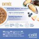 Catit Recipes Skin & Coat Chicken & Seafood Entre High-Protein Wet Cat Food with Tuna, Salmon, Mackerel & Chicken, Omega-3 for Skin & Coat, Prebiotics, Hydrating Bone Broth, Taurine 3oz (12/cs) (EXP 11/01/27)