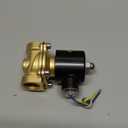 HFS(R) Electric Solenoid Valve Copper Normally Closed for Water Air Gas (12V DC 3/4IN NPT)