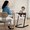 Delta Children Versa Adjustable 3-in-1 High Chair for Babies & Toddlers - 3 Growing Stages from Infant to Adult Seating - Greenguard Gold Certified, Black