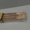 LazBlinds No Tools No Drill Bamboo Roller Shades, Cordless Bamboo Blinds, Light Filtering Roll Up Blinds for Windows, French Door, Porch or Patio Privacy Screen, 36'' W x 64'' H, Brown206
