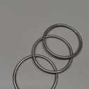 3 Pcs Metal O Rings 3 Inch Heavy Duty 304 Stainless Steel Welded O Ring Multi-Purpose O-Ring for Macrame, DIY Crafts, Hardware, Bags, Camping Belt, Dog Leashes, Keychain, Purse.