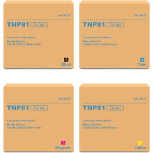 TNP80 TNP81 Toner Cartridge Replacement for Konica bizhub TNP-80 TNP-81 AAJW431 AAJW331 AAJW231 AAJW131 Toner for Konica Minolta BizHub C3300i C3320i C4000i Printer