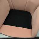 Yaheetech Pink Desk Chair Vanity Chair Comfy Velvet Chair Cute Desk Chair for Home Office Modern Swivel Rolling Chair for Bedroom, Living Room, Makeup Room Women