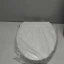 Bemis 1500EC Durable Wood Toilet Seat with Easy Clean Hinges, Made in USA, Elongated, Ice Grey