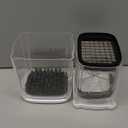 CAROTE French Fry Cutter for Potato, Mandoline Slicer Vegetable Chopper Potato Slicer with 8-Wedge Blade & Dicer Grid, BPA-Free Container, Versatile for Potatoes, Carrots, Cucumbers, Apple