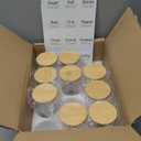 12 Pcs Glass Spice Jars - 8.5oz Empty Small Glass Bottles with Bamboo Airtight Lids and Labels - Thicken Seasoning Spice Containers for Kitchen Organization and Storage