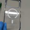 DEERLAMN Strong Magnetic Case for iPhone 17 Pro Max 6.9-Inch,[Compatible with Magsafe][Military Grade Drop Protection] Clear Slim Shockproof Protective Phone Cover-Transparent+Blue