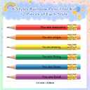 Spakon 12 Pack End of Year Student Gifts Inspirational Pencils Student Gift from Teacher Pencil for Kid Motivational Sharpened Pencil Classroom Graduation Gifts for Kids (Multicolor)