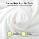 6-Pack Baby Washcloths - Soft Absorbent Viscose from Bamboo Wash Cloths for Babies, Kids, Toddlers, Infant, Newborn Bath Towels, Gentle on Sensitive Skin, 10x10 Reusable Face Towels (Sky)