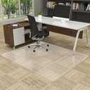 Amyracel Large Office Chair Mat for Low Pile Carpet - 44" x 58" Clear Carpet Chair Mat for Home & Offices, Easy Glide Plastic Floor Mat for Office Chair On Carpet