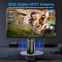 Digital Antenna for Smart TV Indoor, with Amplifier, Support 4K 8K 1080P for Smart/Old TVs-38FT Coax Cable