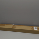 Hermosa 26 in. to 48 in. Adjustable 5/8 in. Single Curtain Rod in Walnut with Finials