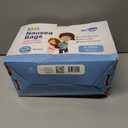 Kids Vomit Bags Disposable 20 Pack - Individually Wrapped Barf Bags with Cute Monster Print - Leak Proof Self Sealing Emesis Bags for Motion Car Sickness and Nausea - Ideal for Taxis, Airplane Travel