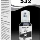 EPSON 532 EcoTank Ink Ultra-high Capacity Bottle Black (T532120-S) Works with ET-M2170, M3000, M3170, M1000, M1170