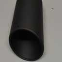 A-KARCK Exhaust Tip 2.5 Inch Inlet, 2.5" Inlet 4" Outlet 12" Long Black Coated Finish Muffler Tip For Truck Tailpipe, Stainless Steel Rolled Edge