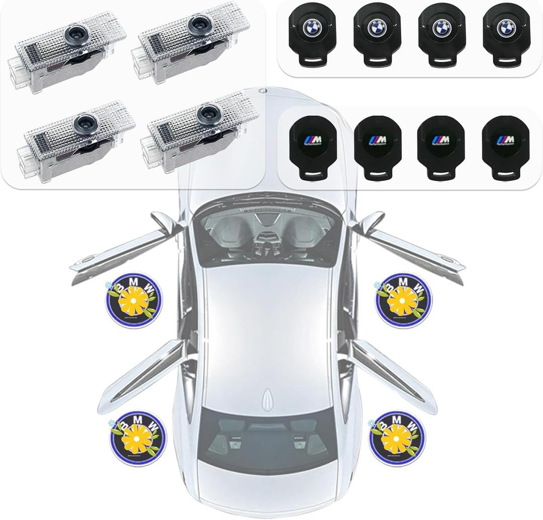 Door Lights Logo Projector for BMW Car Door Lights Logo,Fits 1/3/4/5/6/7 & X1/X2/X3/X4/X5/X6/M Series&MINI Cooper Vehicles,Ultra-Brights Door Lights Logo Projector for BMW Car Door Lights Logo,Fits 1/3/4/5/6/7 & X1/X2/X3/X4/X5/X6/M Series&MINI Cooper Vehicles,Ultra-Brights