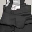 TrainingGirl Women Sweat Vest Waist Trainer Trimmer Belt Weight Loss Hot Sauna Suit Zipper Workout Tank Tops Slim Body Shaper 2XL