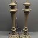Wood Table Lamp Base Set of 2, 28"