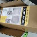 UNISHADES no Drill Cordless Roman Shades for Windows, 43" W 64" H - Light Filtering - Linen - White