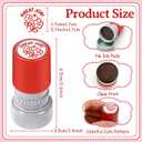 10PCS Round Teacher Stamps for Classroom-No Ink, Self-Inking Rubber Stamp for Grading Homework Behavior Stamp for Office Stationery Cute Encouraging Comments Reward Supplies